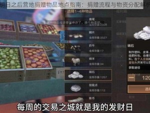 明日之后营地捐赠物品地点指南：捐赠流程与物资分配解析