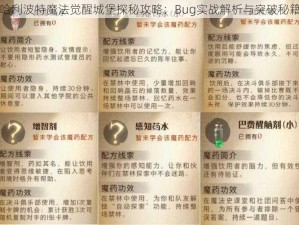 哈利波特魔法觉醒城堡探秘攻略：Bug实战解析与突破秘籍