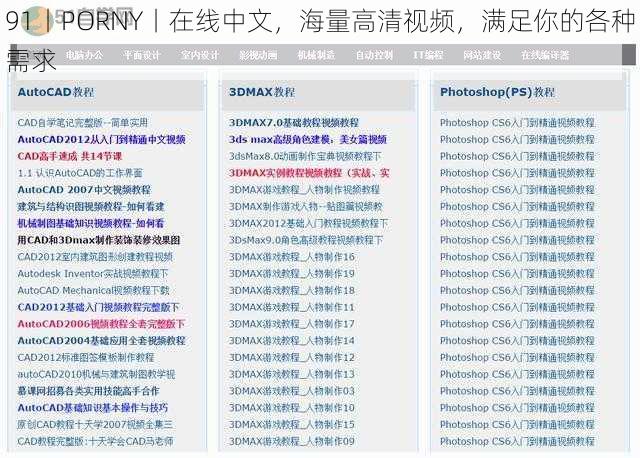 91丨PORNY丨在线中文，海量高清视频，满足你的各种需求