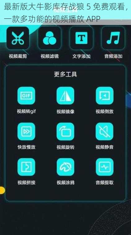 最新版大牛影库存战狼 5 免费观看，一款多功能的视频播放 APP