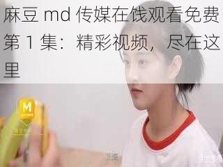 麻豆 md 传媒在饯观看免费第 1 集：精彩视频，尽在这里