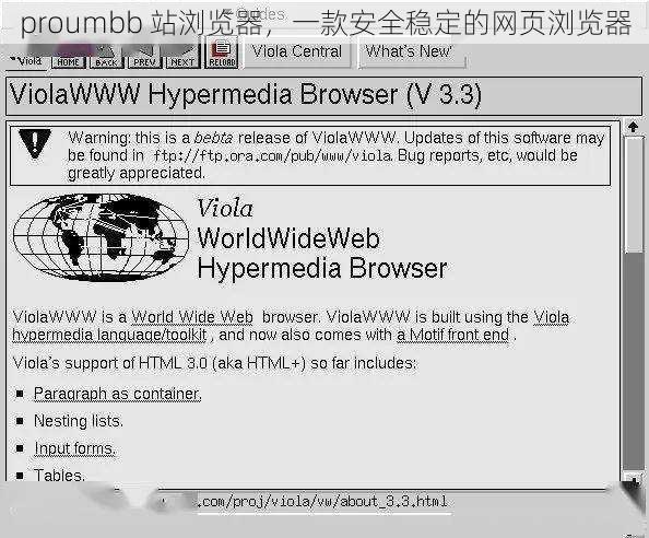 proumbb 站浏览器，一款安全稳定的网页浏览器