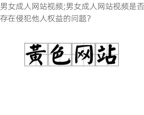 男女成人网站视频;男女成人网站视频是否存在侵犯他人权益的问题？