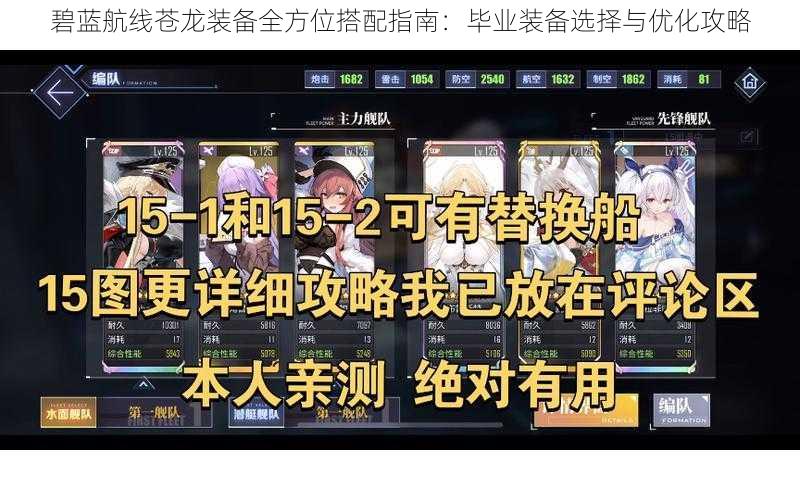 碧蓝航线苍龙装备全方位搭配指南：毕业装备选择与优化攻略