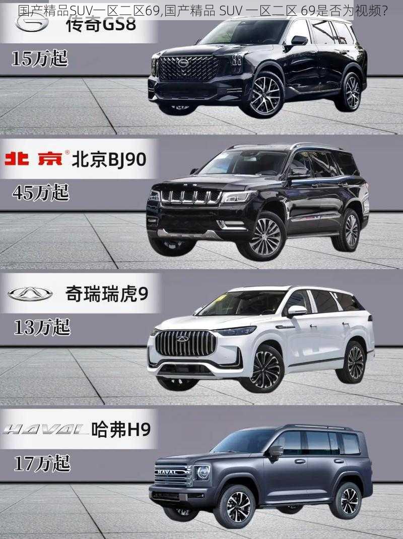 国产精品SUV一区二区69,国产精品 SUV 一区二区 69是否为视频？