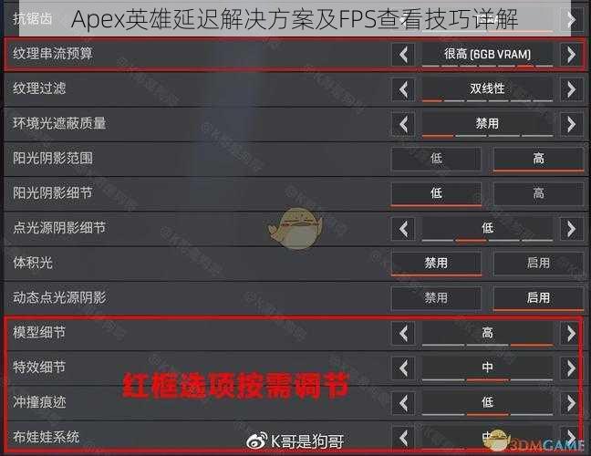 Apex英雄延迟解决方案及FPS查看技巧详解