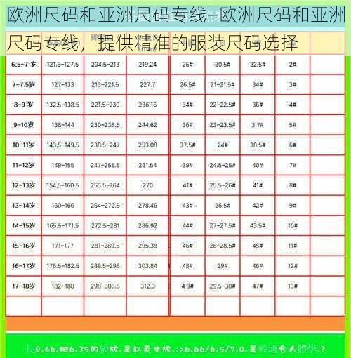 欧洲尺码和亚洲尺码专线—欧洲尺码和亚洲尺码专线，提供精准的服装尺码选择