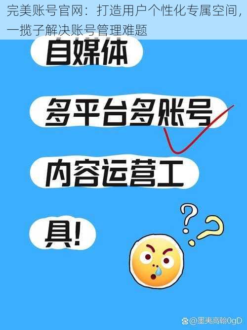 完美账号官网：打造用户个性化专属空间，一揽子解决账号管理难题