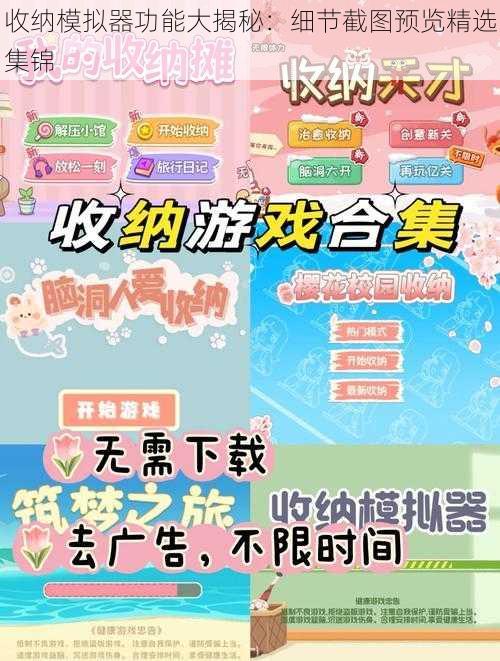 收纳模拟器功能大揭秘：细节截图预览精选集锦