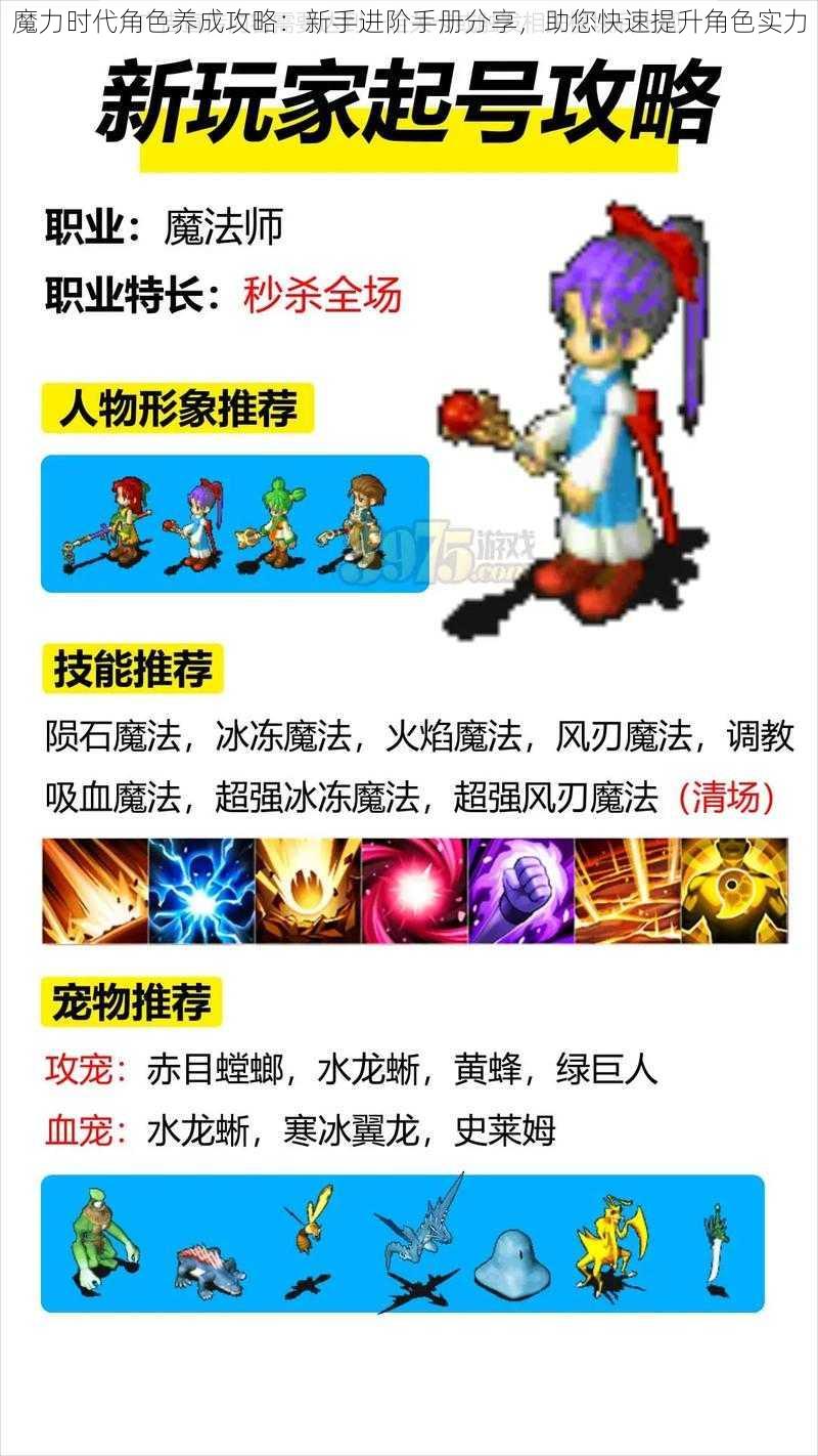 魔力时代角色养成攻略：新手进阶手册分享，助您快速提升角色实力